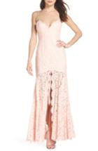 Women's Fame And Partners Babe Lace Gown - Pink