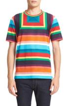 Men's Paul Smith Rasta Mesh Stripe Block T-shirt