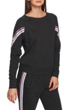 Women's 1.state Ribbon Sleeve Stripe Top, Size - Grey