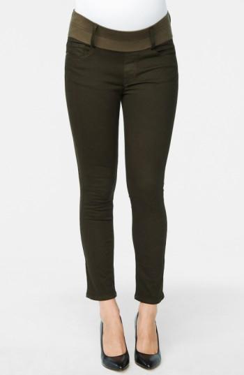 Women's Maternal America Maternity Skinny Ankle Stretch Jeans - Green