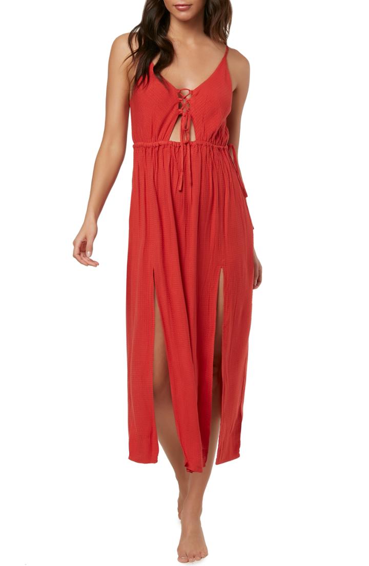 Women's Avec Les Filles Open Back Maxi Dress - Green