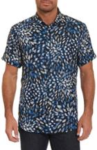 Men's Robert Graham Pebble Beach Print Short Sleeve Sport Shirt - Blue