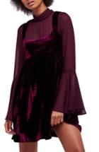 Women's Free People Counting Stars Minidress - Burgundy