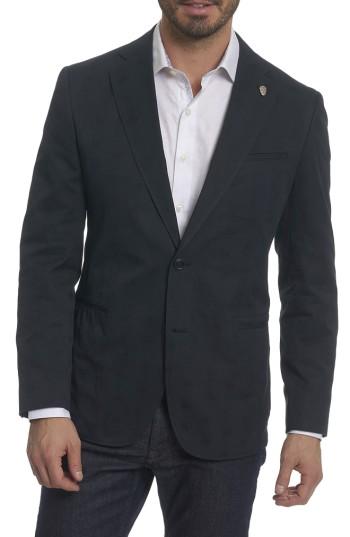 Men's Robert Graham Skully Jacquard Sport Coat - Black