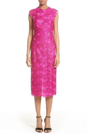 Women's Monique Lhuillier Lace Sheath Dress