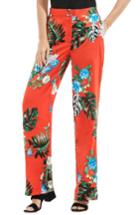 Women's Vince Camuto Havana Tropical Wide Leg Pants - Red
