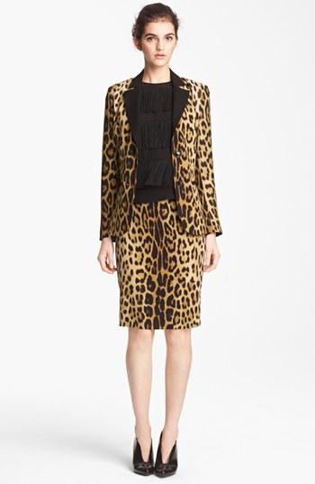 Moschino Cheap & Chic Leopard Print Blazer