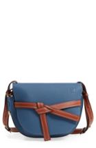 Loewe Small Gate Leather Crossbody Bag - Blue