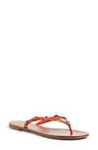 Women's Tory Burch Marguerite Flip Flop M - Red
