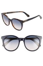 Women's Kate Spade New York Akayla 52mm Cat Eye Sunglasses - Black/ Blue
