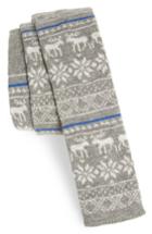 Men's Nordstrom Men's Shop Knit Cotton Tie, Size - Black