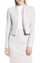 Women's Boss Jasika Crop Suit Jacket - Grey