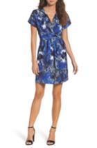 Women's Bcbgmaxazria Avery Paradise Wrap Dress - Blue