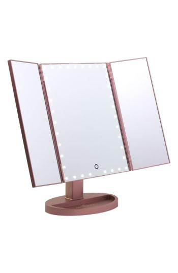 Impressions Vanity Co. Touch Trifold Xl Dimmable Led Makeup Mirror, Size - Champagne Gold