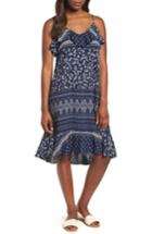 Women's Vince Camuto Liberty Ruffle Hem Sundress, Size - Blue