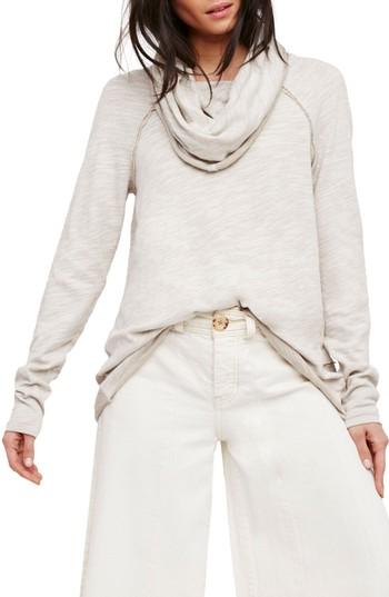 Women's Free People Cocoon Cowl Neck Top /small - White