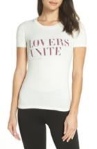Women's Spiritual Gangster Lovers Unite Graphic Tee - Beige