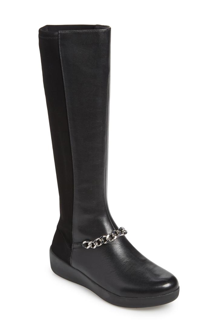 Women's Fitflop Fifi Knee High Boot M - Black