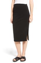 Women's James Perse Side Split Skirt - Black
