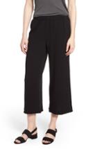 Women's Eileen Fisher Organic Cotton Crop Pants - Black