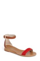 Women's Kenneth Cole New York Jenna Ankle Strap Sandal .5 M - Red