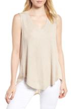 Women's Caslon Waffle Weave Swing Tank - Beige