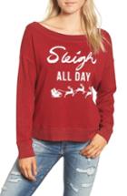 Women's Sundry Sleigh All Day Sweatshirt - Red
