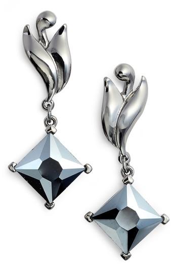 Women's Badgley Mischka Swirl Pendant Earrings