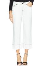 Women's Vince Camuto Stretch Cotton Twill Crop Wide Leg Pants - Ivory