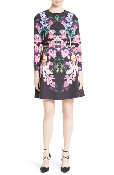 Women's Ted Baker London Lost Garden Fit & Flare Dress