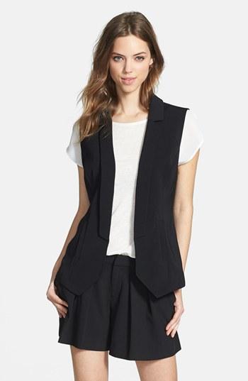 Halogen Twill Blazer-style Vest (regular & Petite)