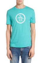 Men's Original Penguin Distressed Circle Graphic T-shirt - Blue/green