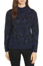 Women's Kate Spade New York Leopard Pattern Sweater, Size - Blue