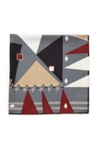 Women's Lafayette 148 New York Bauhaus Veritas Silk Twill Scarf, Size - Blue