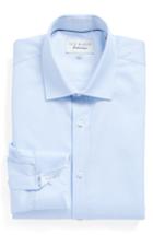 Men's Ted Baker London Brasser Trim Fit Solid Dress Shirt - 34/35 - Blue