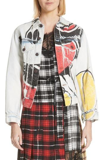 Women's Marc Jacobs Mickey Denim Jacket - White