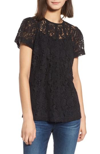 Women's Chelsea28 Lace Top, Size - Black