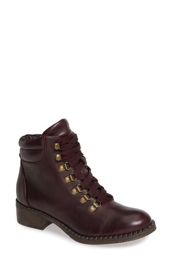 Women's Gentle Souls By Kenneth Cole Brooklyn Combat Boot M - Burgundy