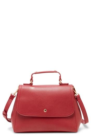 Sole Society Hingi Faux Leather Satchel - Red