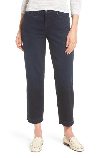 Women's Nydj Jenna Straight Ankle Release Hem Jeans - Blue