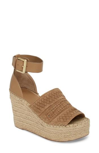 Women's Marc Fisher Ltd Alina Espadrille Wedge Sandal M - Brown