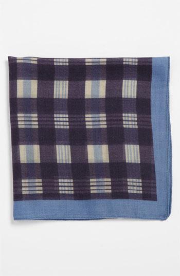 Boss Black Pocket Square