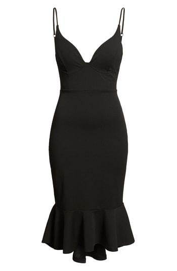 Women's Love, Nickie Lew Deep V Mermaid Dress - Black