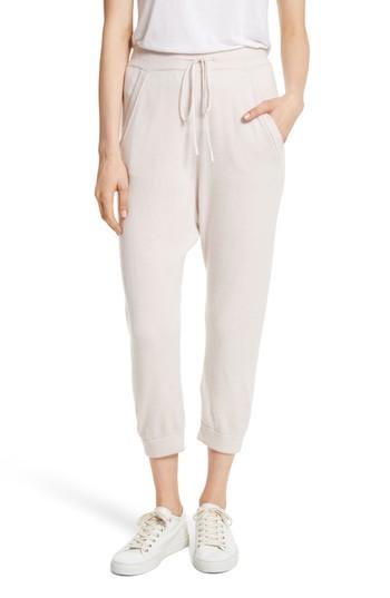 Women's Nili Lotan Janina Cashmere Crop Lounge Pants
