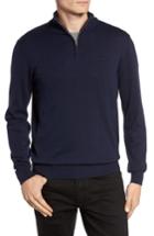 Men's Lacoste Quarter Zip Sweater (l) - Blue