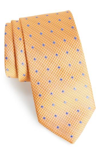 Men's Southern Tide Drayton Dot Silk Tie, Size - Orange