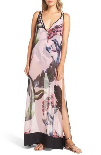 Women's Ted Baker London Edela Eden Print Cover-up Maxi Dress