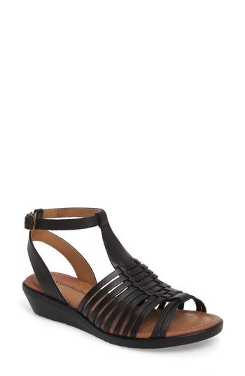 Women's Comfortiva Farina Huarache Sandal M - Black