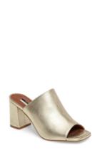 Women's Topshop Novel Square Slide Sandal .5us / 37eu - Metallic