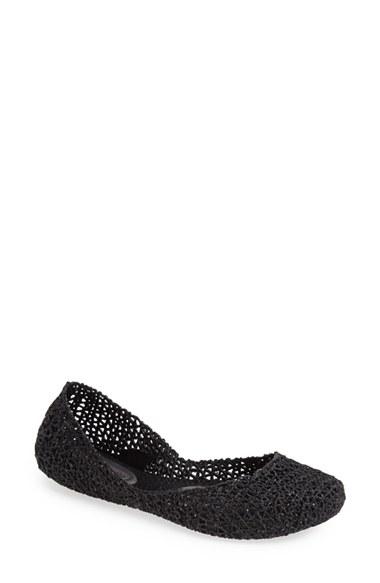 Women's Melissa 'campana Papel Vii' Jelly Flat M - Black